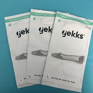 Gekks no-show socks for Women’s Flats, 3 pairs Large, color Black